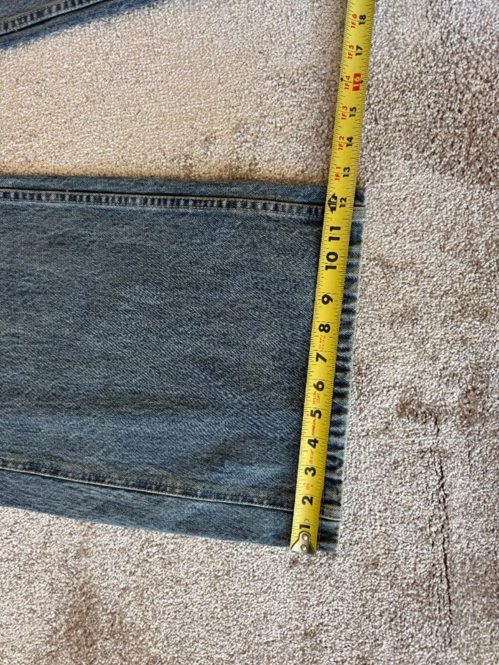 MSRP $550 - Women's 8 - Phillip Lim Blue Belted Wide-Leg Jeans - 100% Cotton